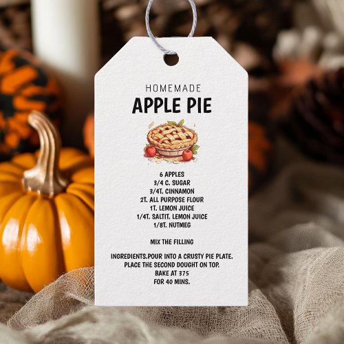 Homemade Apple Pie Recipe  Sweet and Thoughtful Gift Tags