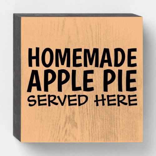 HOMEMADE APPLE PIE RUSTIC COUNTRY WOOD SIGNS