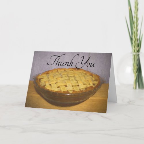 Homemade Apple Pie with Thank You Card