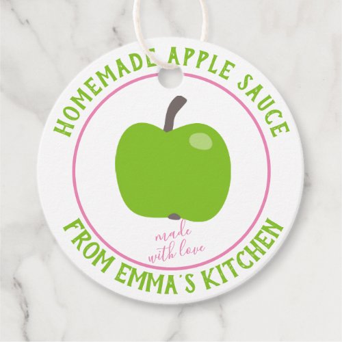 Homemade Apple Sauce _ Made with love Favor Tags