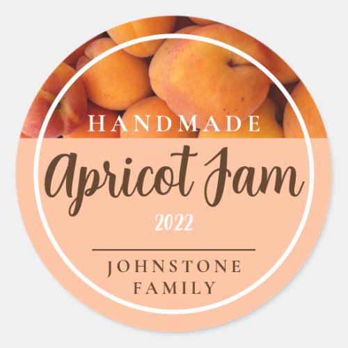 Homemade Apricot Jam Stickers
