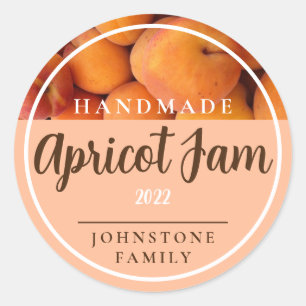 Homemade Apricot Jam Stickers