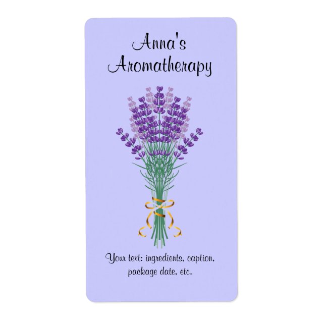 Homemade Aromatherapy Potpourri Label (Front)