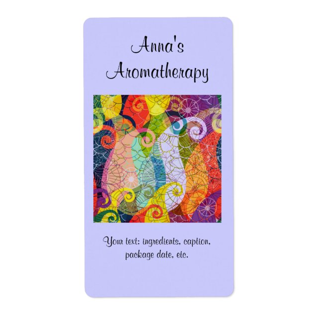 Homemade Aromatherapy Potpourri Label (Front)