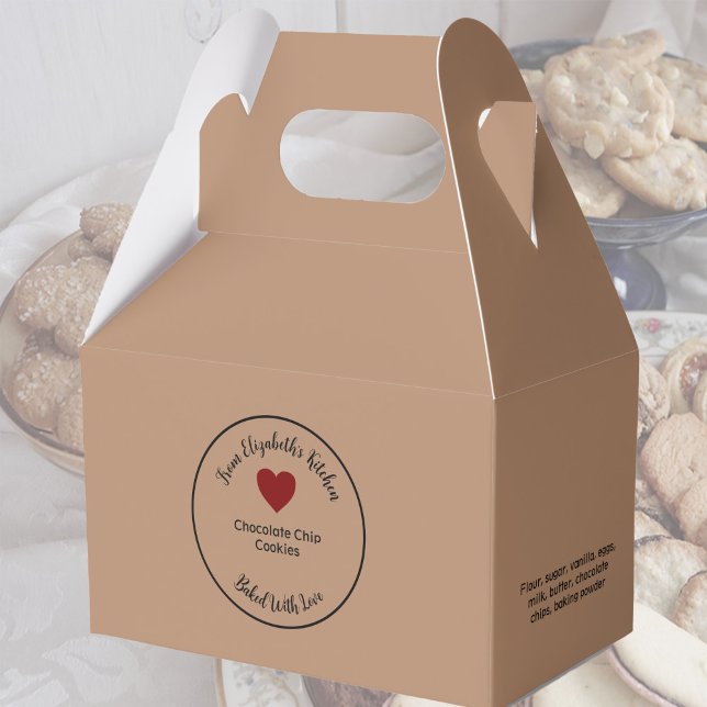 Homemade Baked Goods Ingredients Kraft Paper Brown Favor Boxes (Creator Uploaded)