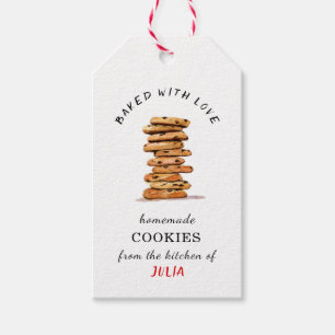 Homemade 'Baked with love' cookie Gift Tags