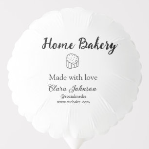 Homemade bakery add your text name custom balloon