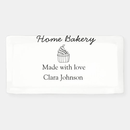 Homemade bakery add your text name custom  banner