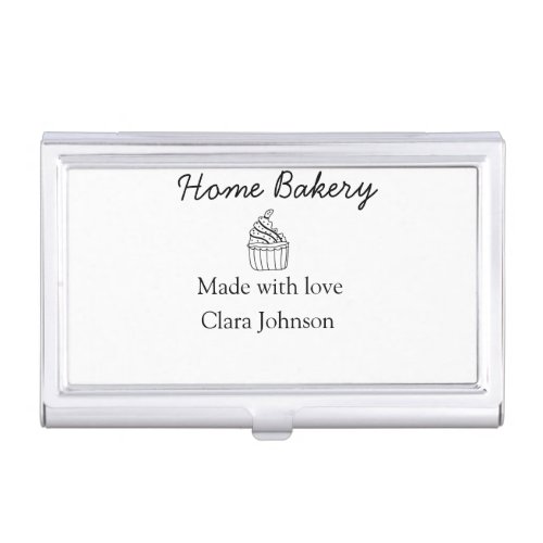 Homemade bakery add your text name custom  business card case