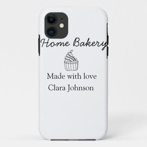 Homemade bakery add your text name custom  iPhone 11 case