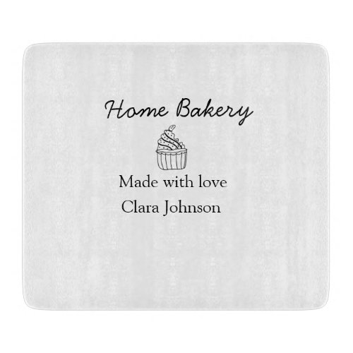 Homemade bakery add your text name custom  cutting board