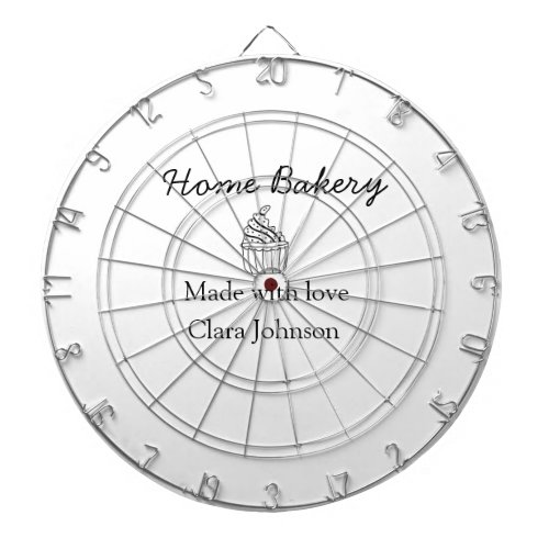 Homemade bakery add your text name custom  dart board