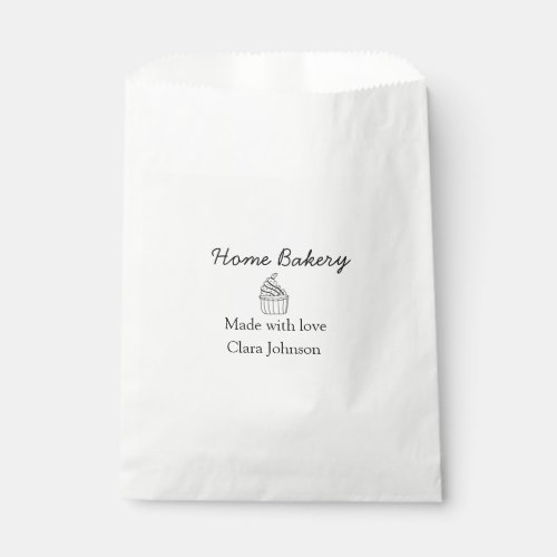 Homemade bakery add your text name custom  favor bag