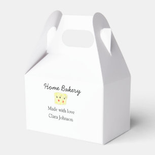 Homemade bakery add your text name custom favor boxes