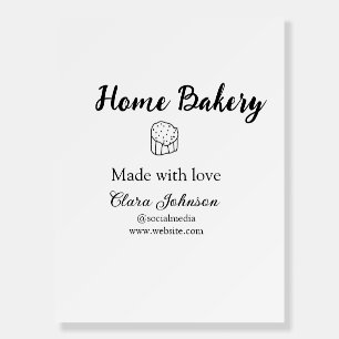 Homemade bakery add your text name custom foam board
