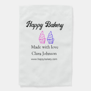 Homemade bakery add your text name custom  garden flag