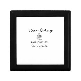 Homemade bakery add your text name custom  gift box