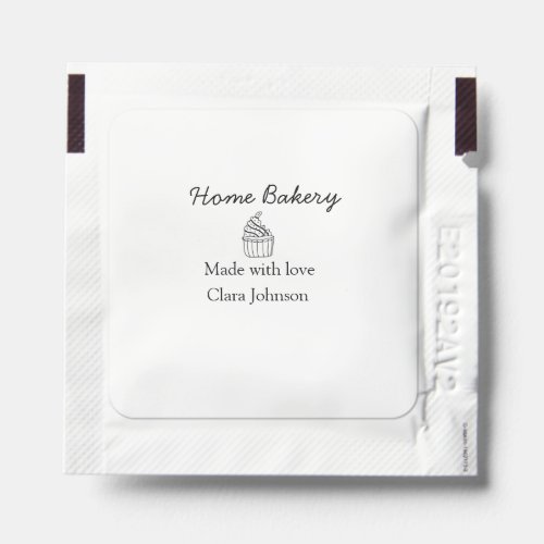 Homemade bakery add your text name custom  hand sanitizer packet