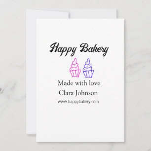 Homemade bakery add your text name custom  invitation