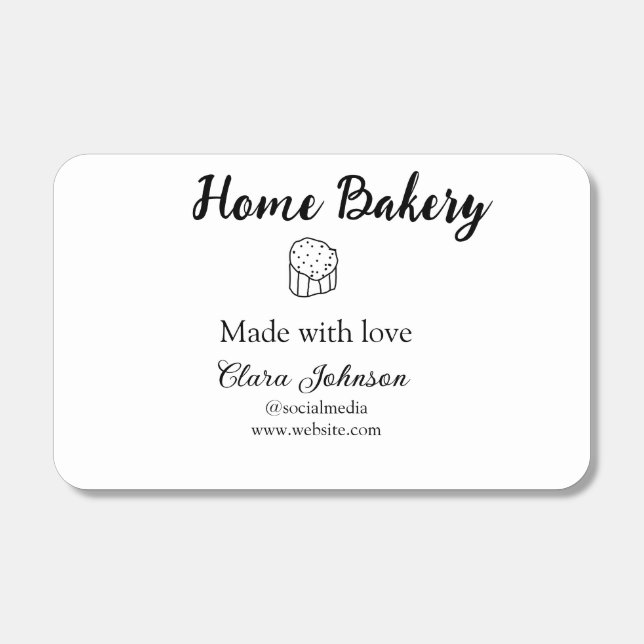 Homemade bakery add your text name custom  matchboxes (Front)