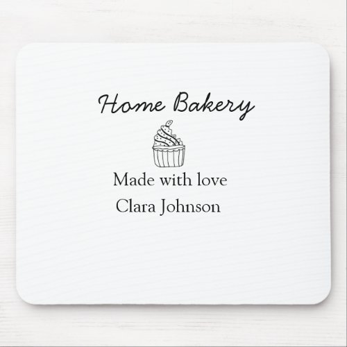 Homemade bakery add your text name custom  mouse pad