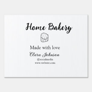 Homemade bakery add your text name custom  sign
