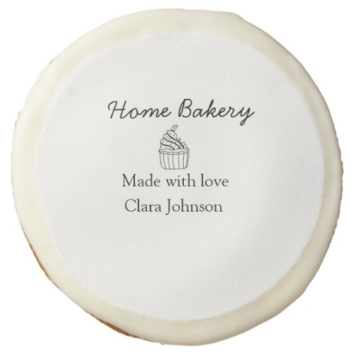 Homemade bakery add your text name custom  sugar cookie