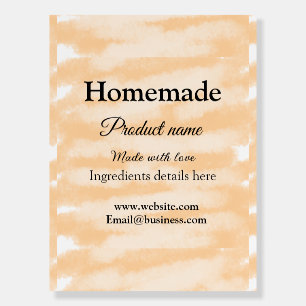 Homemade bakery made with love add text website foam board