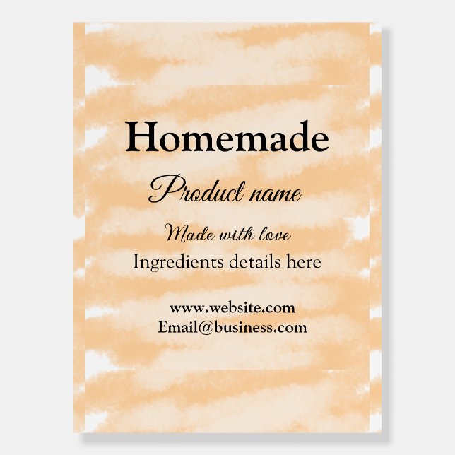 Homemade bakery made with love add text website foam board (Front)