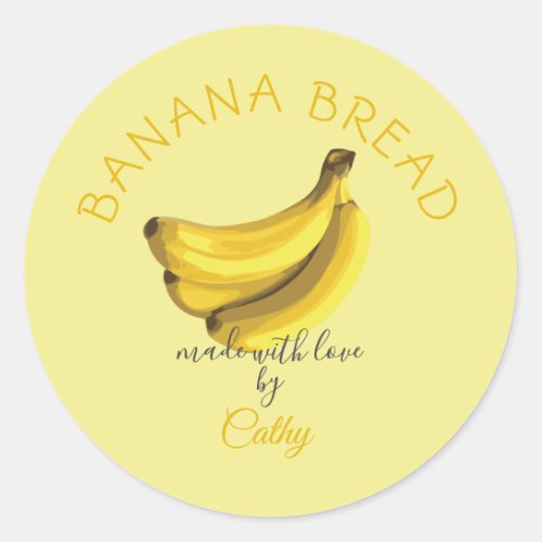 Homemade Banana Bread Label