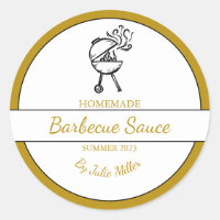 Homemade Barbecue Sauce BBQ Label