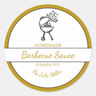 Homemade Barbecue Sauce BBQ Label
