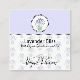 Homemade Bath & Body Lavender Product Hang Tag