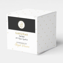Homemade Bath & Body Packaging | Gold & Black