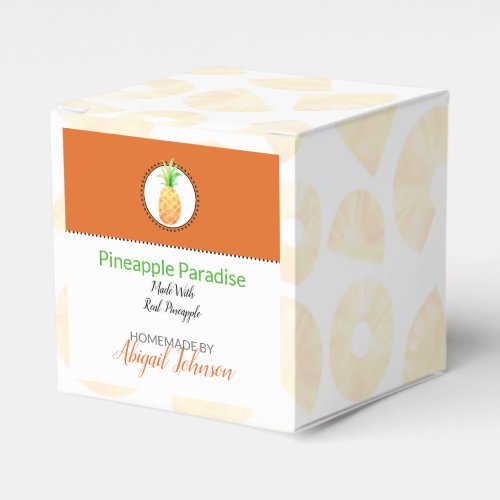 Homemade Bath  Body Packaging  Pineapple Box