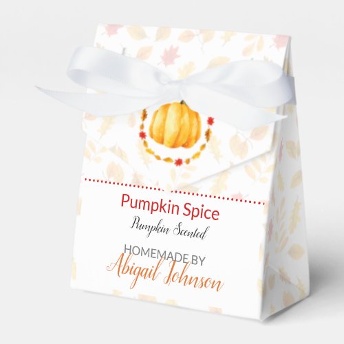 Homemade Bath  Body Packaging  Pumpkin Box