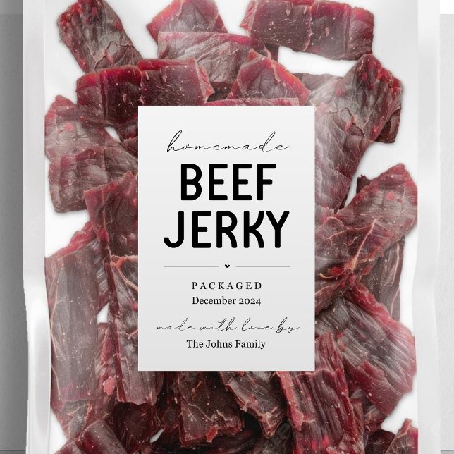 Homemade Beef Jerky Package Label (Creator Uploaded)