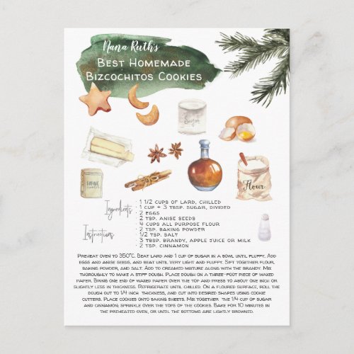 Homemade Bizcochitos Recipe  Holiday Postcard