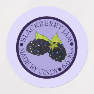 Homemade Blackberry Jam Jelly Preserves Canned By Labels