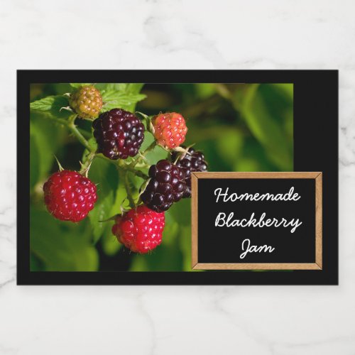 Homemade Blackberry Jam or Jelly Food Label