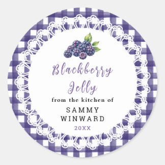 Homemade Blackberry Jelly Jar Label