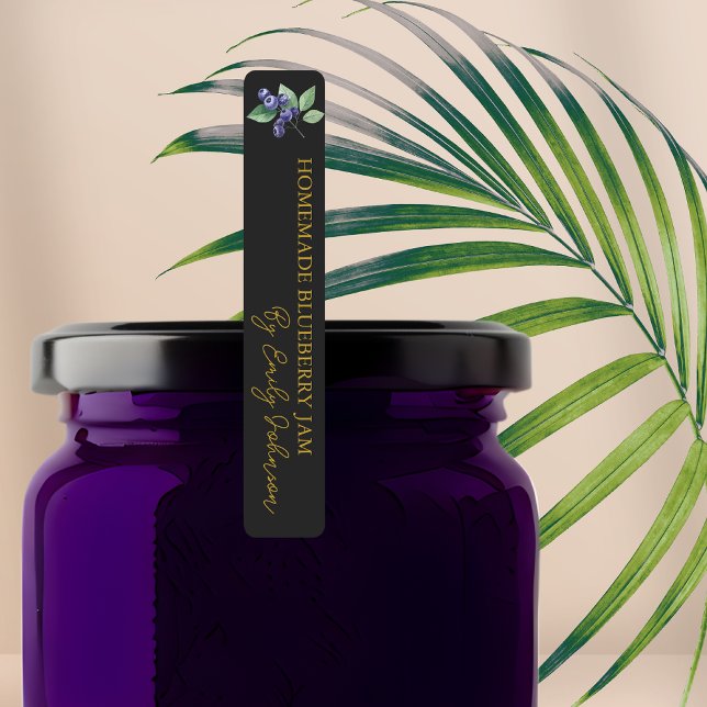 Homemade Blueberry Jam Thin Label (Creator Uploaded)