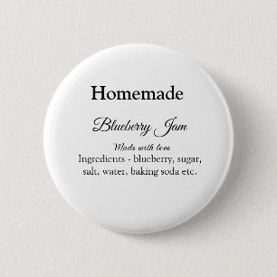 Homemade blueberry y jam made with love add text button