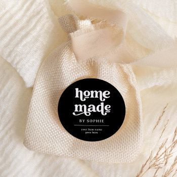 Homemade | Boho Retro Look Packaging Product Label by christine592 at Zazzle