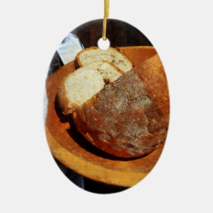 Homemade Bread Ceramic Ornament