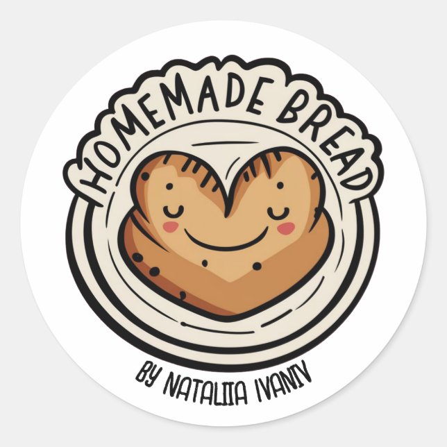 Homemade Bread Classic Round Sticker (Front)