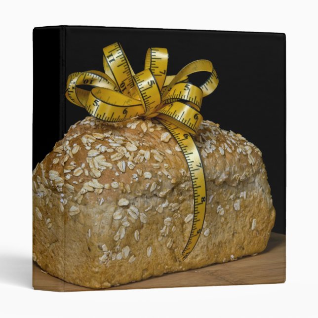 Homemade Bread with Bow 3 Ring Binder (Front/Spine)