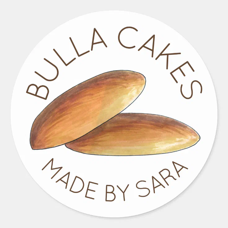 Homemade Bulla Cakes Jamaican Cake Baked Made By Classic Round Sticker ...