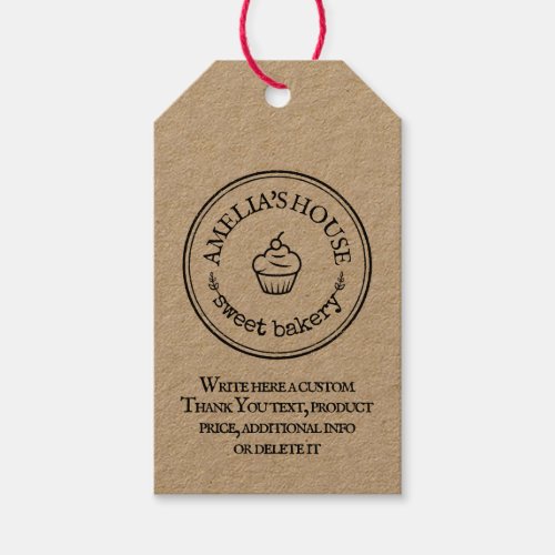 Homemade business logo custom simple Price or Gift Tags