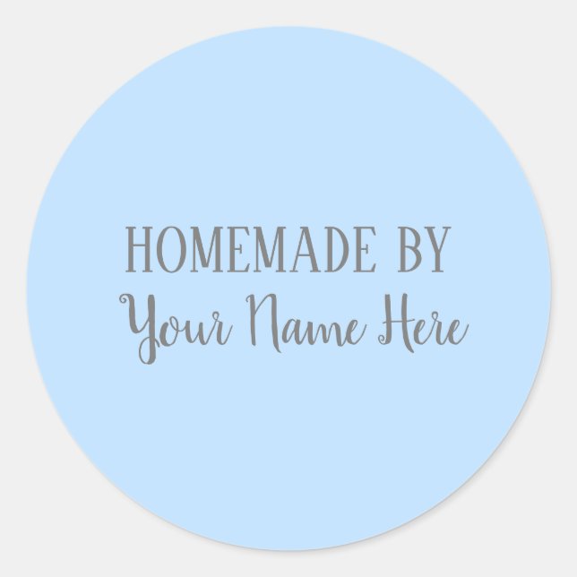 Homemade By Bakery Cookie Cake Bright Fun Classic Round Sticker (Front)